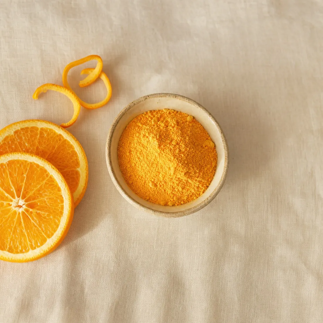 Orange Powder dehydrated powder