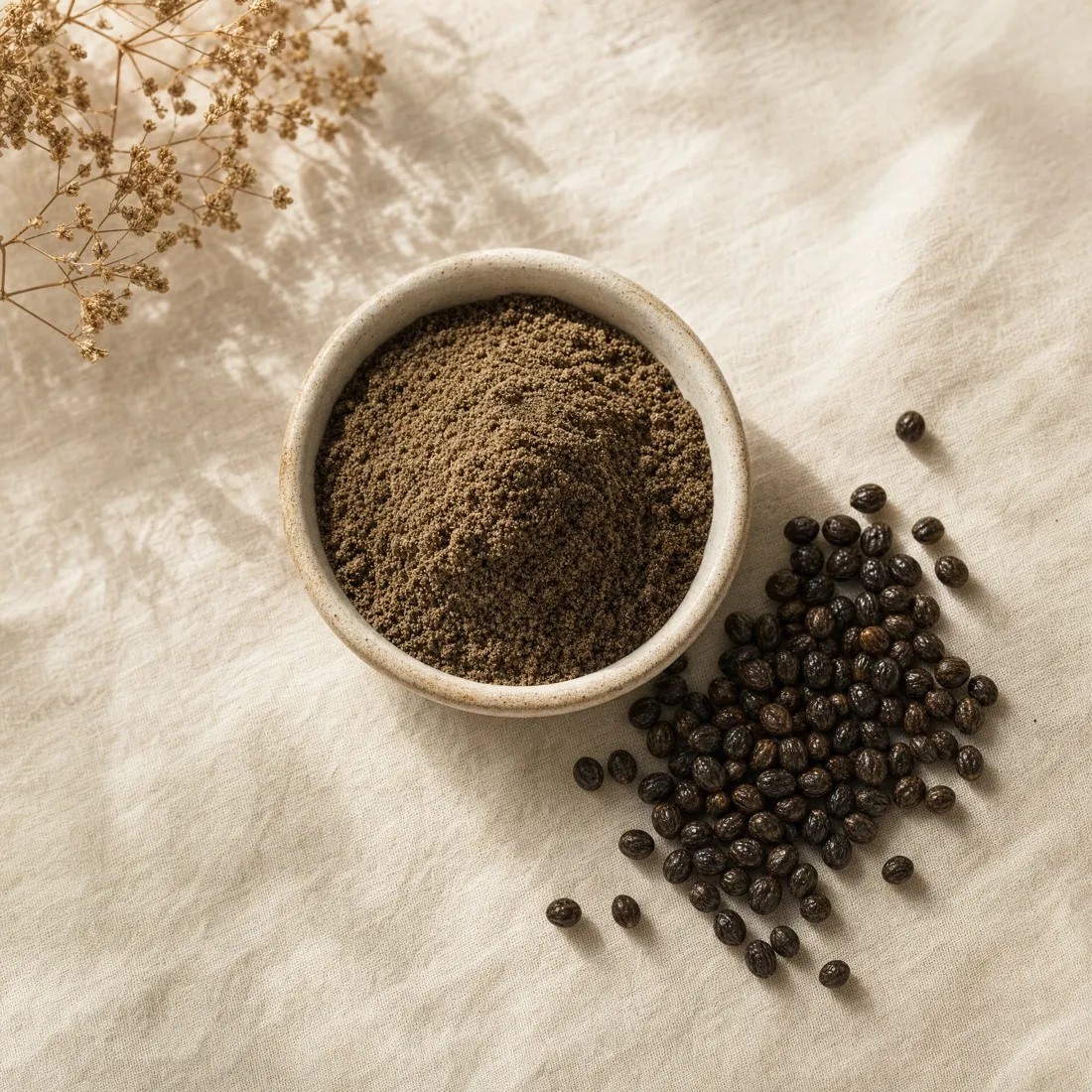 Papaya Seed Powder dehydrated powder